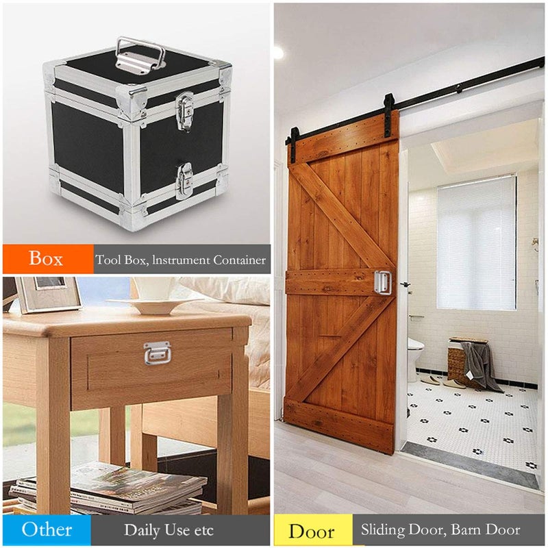Lind Kitchen 2pcs 4 Inch Pull Ring Handle 304 Stainless Steel Foldable Boat Hatch Latch Cabinet Lifting Ring Pull Handle - Image 4